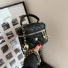 Мини маленькая сумка новая ромбовидная сумка-цепочка популярная сумка кроссбоди от интернет-знаменитостей портативная сумка-ведро