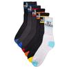 Norfolk & Way Mens Text Socks (Pack of 6)