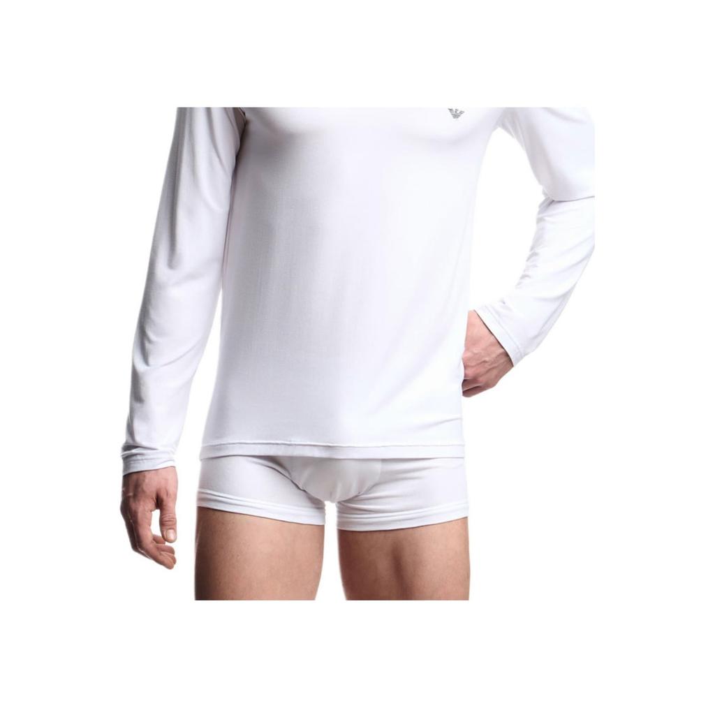 Emporio Armani Мужская футболка из модала с длинным рукавом и круглым вырезом Топы EM000383-AF14988-U0002