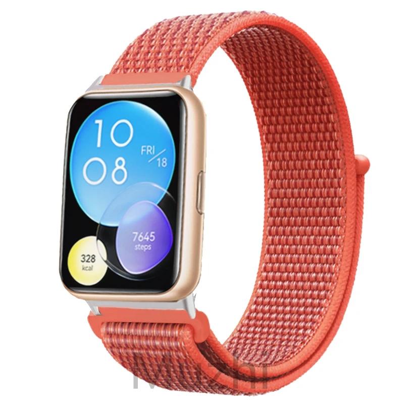 Нейлоновый ремешок для Huawei Watch Fit 2 Ремешок для умных часов Аксессуары для замены браслета Correa Huawei Watch fit2 active