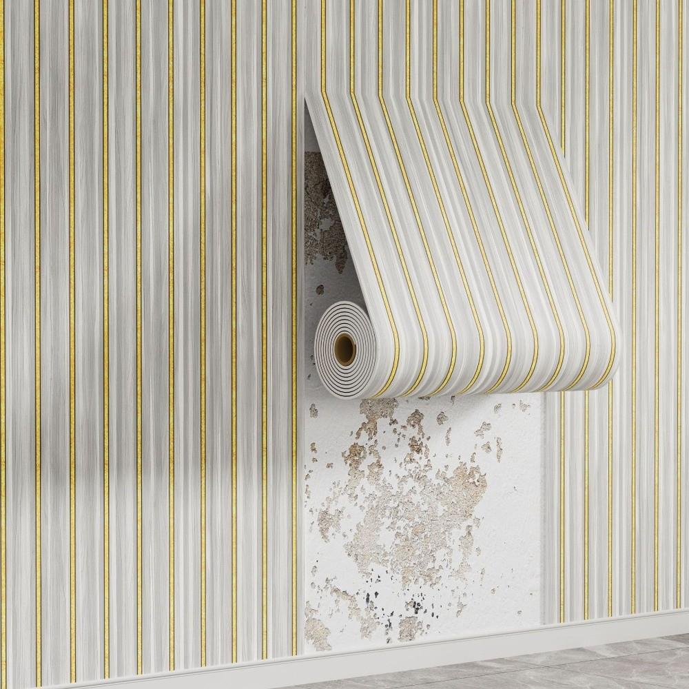 PVC Artificial Grille Wall Sticker Peel and Stick Wall Panel Stickers Living Room