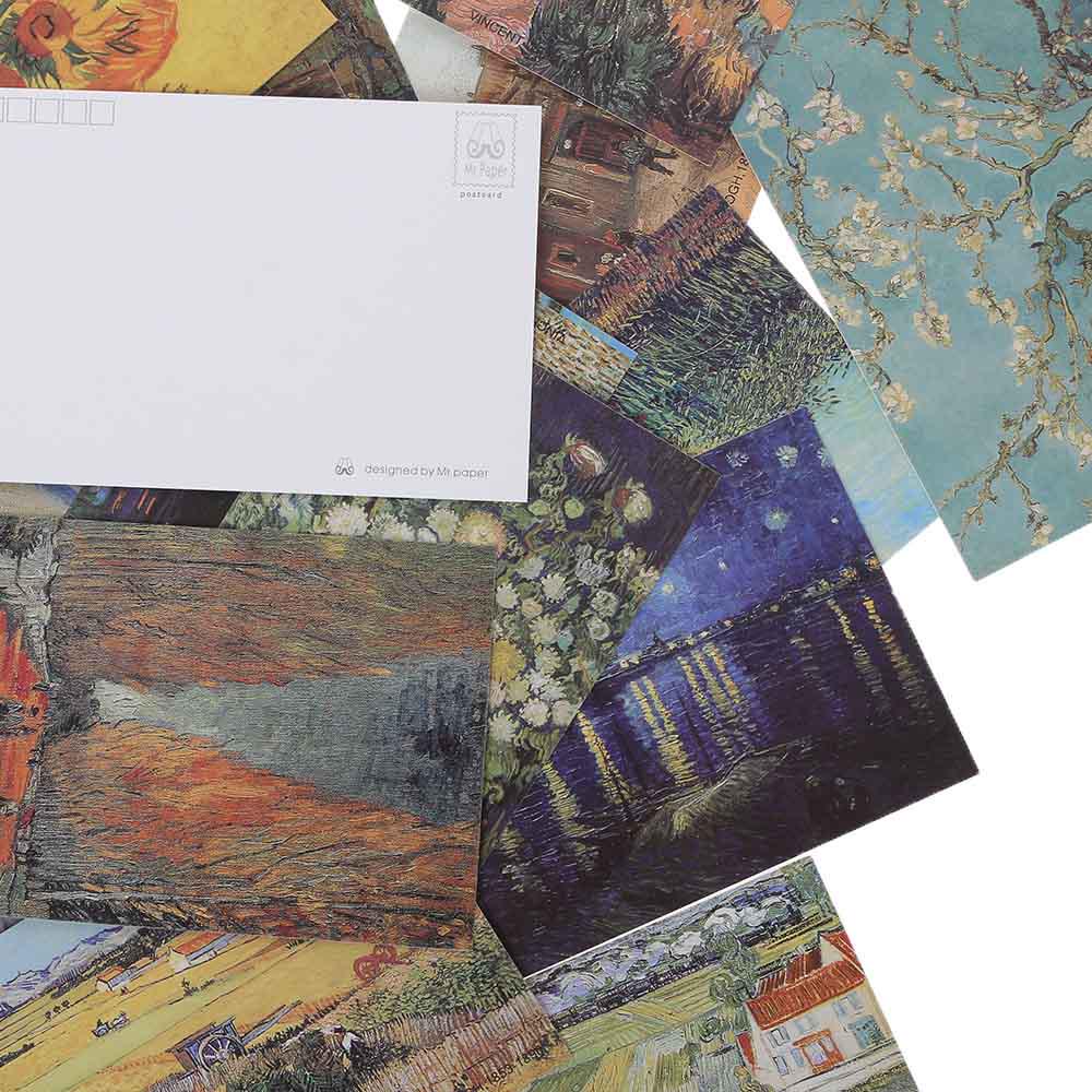 30 PCs/lot Colourful Gift Decorations New Bookmark Retro Postcards Van Gogh Oil Painting