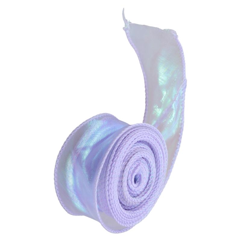 Прозрачная Органзовая Лента 40мм X 9метров Шифоновые Ленты для Букетов Упаковка Свадебного Торта Декорация Поделки Венок Банты Изготовление