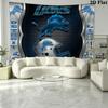 Detroit Lions Wall Tapestry Aesthetic Wall Hanging Printed Fabric Blanket Decorative Tapestries for Bedroom Living Room Home Decor