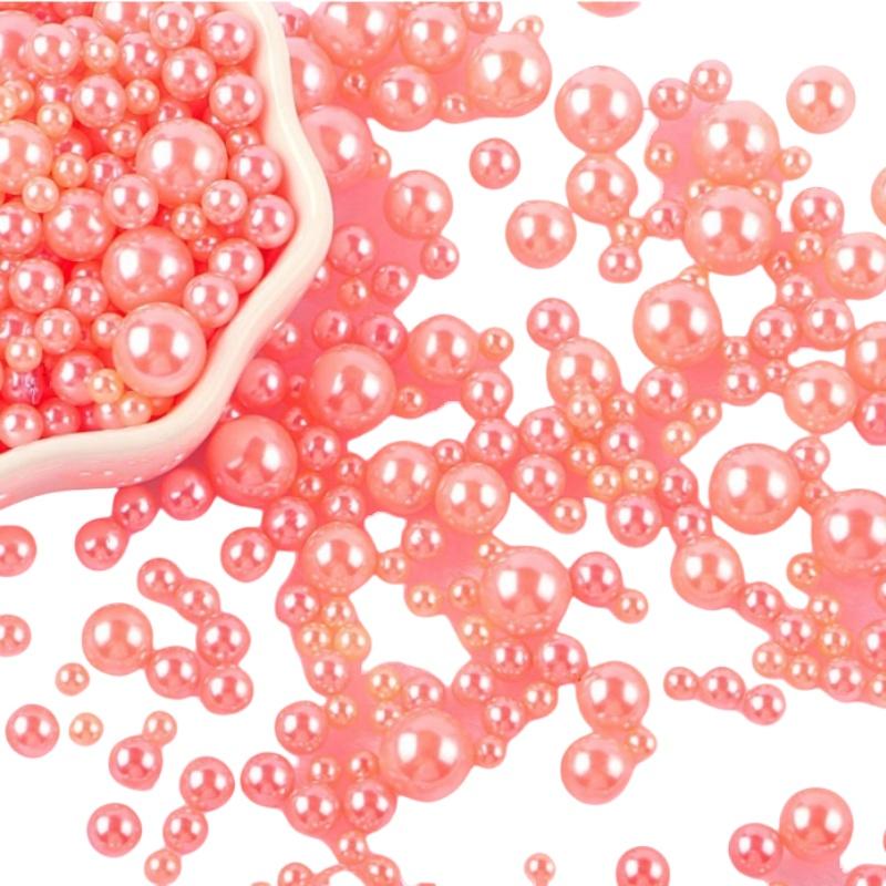 Разноцветные бусины из АБС-пластика без отверстий, имитация жемчуга, россыпные бусины для нейл-арта, DIY-поделок, украшения для скрапбукинга