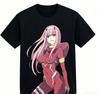 Darling in the Franxx Zero Аниме Любитель Футболка Круглогодичная одежда Личность Одежда Большой размер Унисекс Новая модель Для пар Высокое качество Мягкая