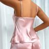 Ice Silk Camisole Pajamas Women's Sense of Fashion Two-piece Home Wear Thin Home Suspenders Shorts Set