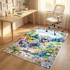 Dog Theme Crystal Velvet Rug Personalized Custom Name Text Soft Floor Mat Home Decor