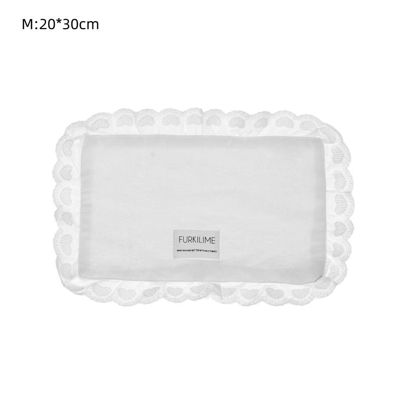 Кружевные салфетки для стола Хлопковые салфетки Тарелки Мягкая оборка Свадебное украшение Согревающий подарок Декор стола Вечеринка