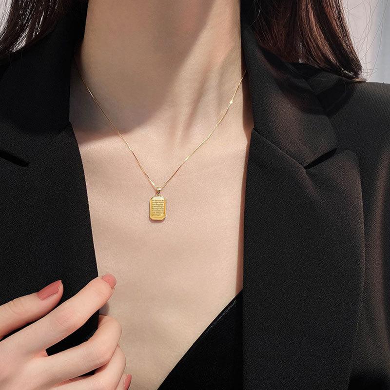 Ретро-ожерелье Fang Brand, Новый год, Женский нишевый дизайн, Цепочка на ключицу, Простой темперамент