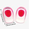 Soft Silicone Increase Heel Support Pad Cup Gel Shock Cushion Orthotic Insole Plantar Care