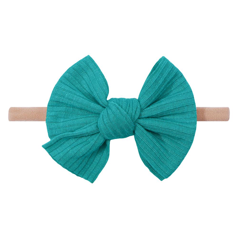 1/2 шт./лот Повязка на голову для новорожденного с бантами, нейлоновая повязка на голову для девочки, эластичные мягкие резинки для волос для детей, детские аксессуары для волос