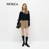 МО&Ко. Плиссированные клетчатые шорты-юбка А-силуэта