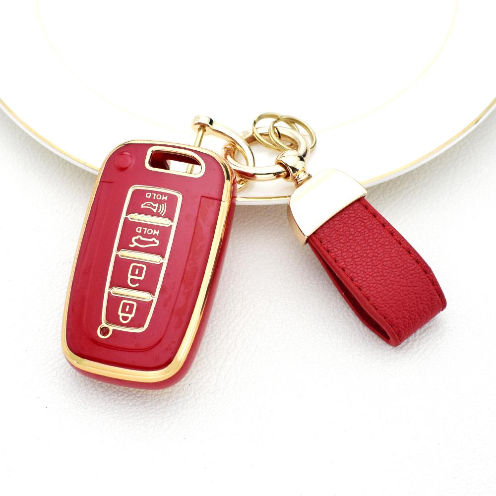 4-кнопочный чехол для смарт-ключа автомобиля, брелок для Hyundai IX35 Elantra Sonata 8 9, для Kia Sportage K5 K2 Sorento Optima Forte 2011-2016, брелок
