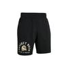Удобные повседневные шорты из флиса с принтом животных и букв, черные, для мужчин 1383211-001