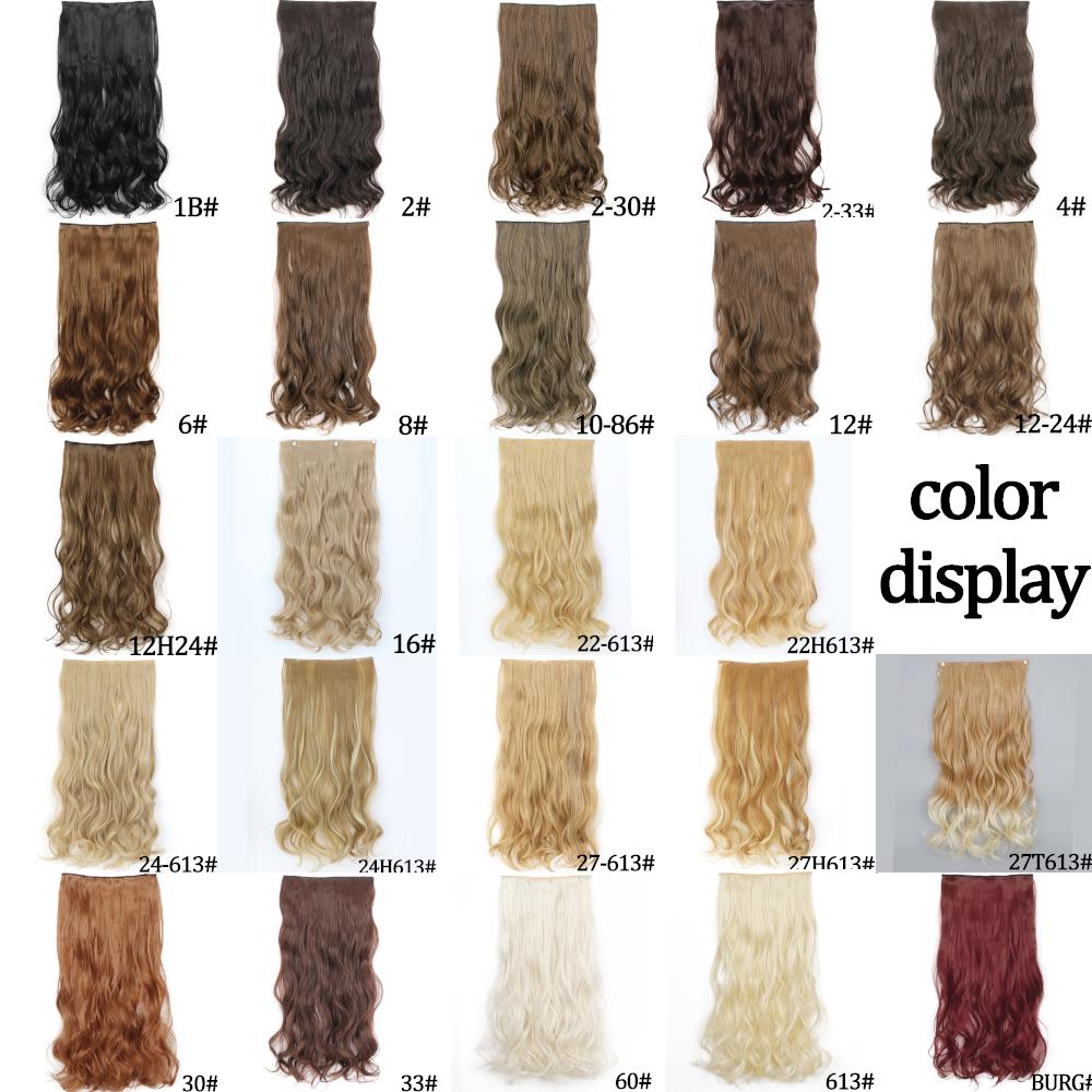 MERISIHAIR Длинные волнистые синтетические волокна 22 дюйма 5 зажимов для наращивания волос Волнистые прямые волосы Черный Коричневый Блондинка Повседневная одежда