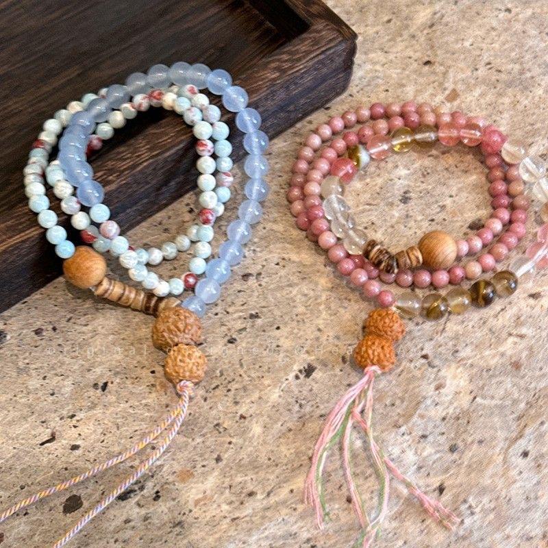 Браслет в национальном стиле, многослойный, китайский, ретро, этнический, изысканный, из бисера, браслет, ювелирное изделие, весна-лето 2025, новинка, ins, для ношения в несколько рядов