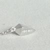 Б/у Чокер из стерлингового серебра 925 пробы Женский Геометрический Мотив 37см925 Ожерелье Модный и Элегантный Дизайн Для Любителей Агата