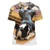 Animal Dog French Bulldog T-shirt Anime Graphic T-shirt For Men's Women's Unisex Adults' 3D Print 100% Polyester Casual Daily