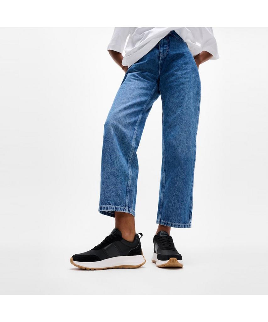 Fitflop [Ssf Exclusive] [F-Mode] Женские кроссовки на платформе из замши и других материалов - Черные (Ft59K2N025)