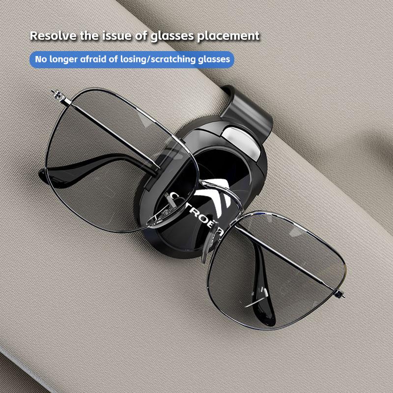 PEZN4 Sunglass Holder For Car Visor Visor Sunglasses Holder Clip For Citroen C3 C4 X7 Xsara Picasso Crosser C-ELYSEE JUMPY NEMO VTS