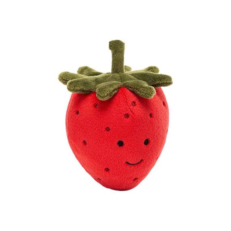 Jellycat Серия «Гурман» Вкусная Фруктовая Клубника Милая Кукла Плюшевая Кукла Высота 8 см