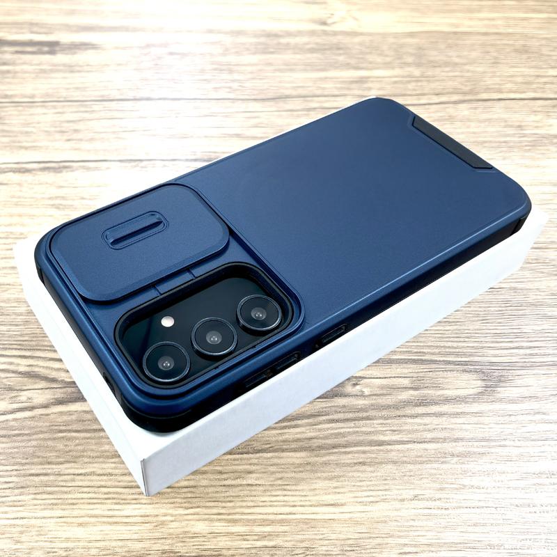 Противоударный бронированный чехол для Samsung Galaxy S25 A56 A55 A36 A15 A35 A54 A53 5G 4G S24 S23 S22 S21 Ultra Plus FE с крышкой-слайдером для камеры