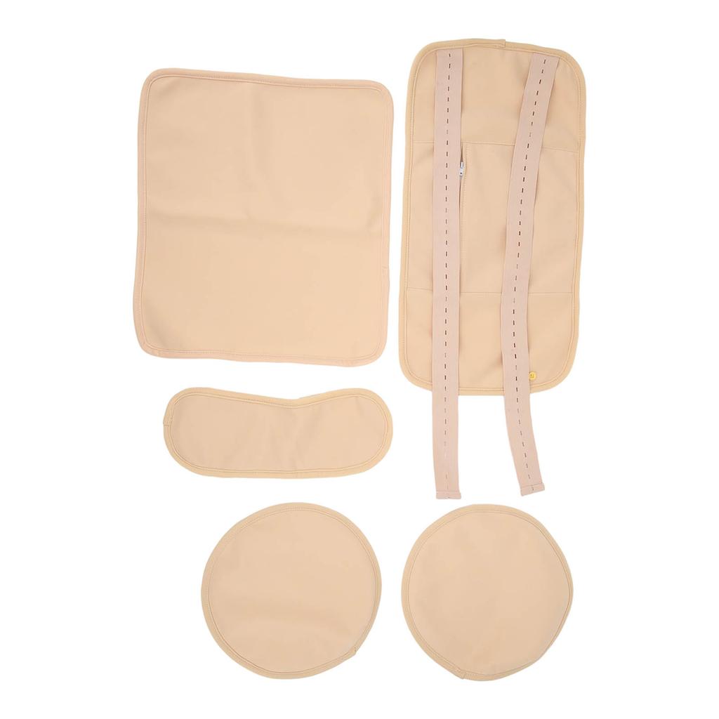 4pcs Castor Oil Packs Set Prevent Leakage Adjust Strap Reusable Castor Oil Wrap for Neck Waist