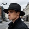 Breathable Sun Hat Men Paper Straw Hat, Wide Brim UV Protection Daily Casual Beach Foldable Summer for Outdoor Vacation Travel Boho Style