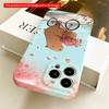 2DFlat Capybara Riding Bike with Flower Basket All inclusive film hard iPhone case, compatible with iPhone 18 Pro Max 17 16 15 14 13 12 11