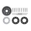 36 Teeth Flat Sprocket with 9 Hole Adapter Mount Rear Chain Sprocket for 49cc 66cc 80cc 2 Stroke