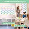 24" x 36" Exellewis 2026 Wall Calendar, Folded Large Paper Yearly Planner 12 Months, January to December 2026, 2-Sided Reversible Horizontal/Vertical