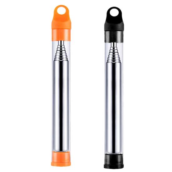 Stainless Steel Telescopic Firestick Blower Kit Lightweight Ignition Rod Camping Essential Safe Compact Outdoor Tool