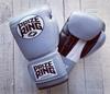 PRIZE RING Boxing Gloves Genuine Leather Gray 10oz "Professional 5.0"