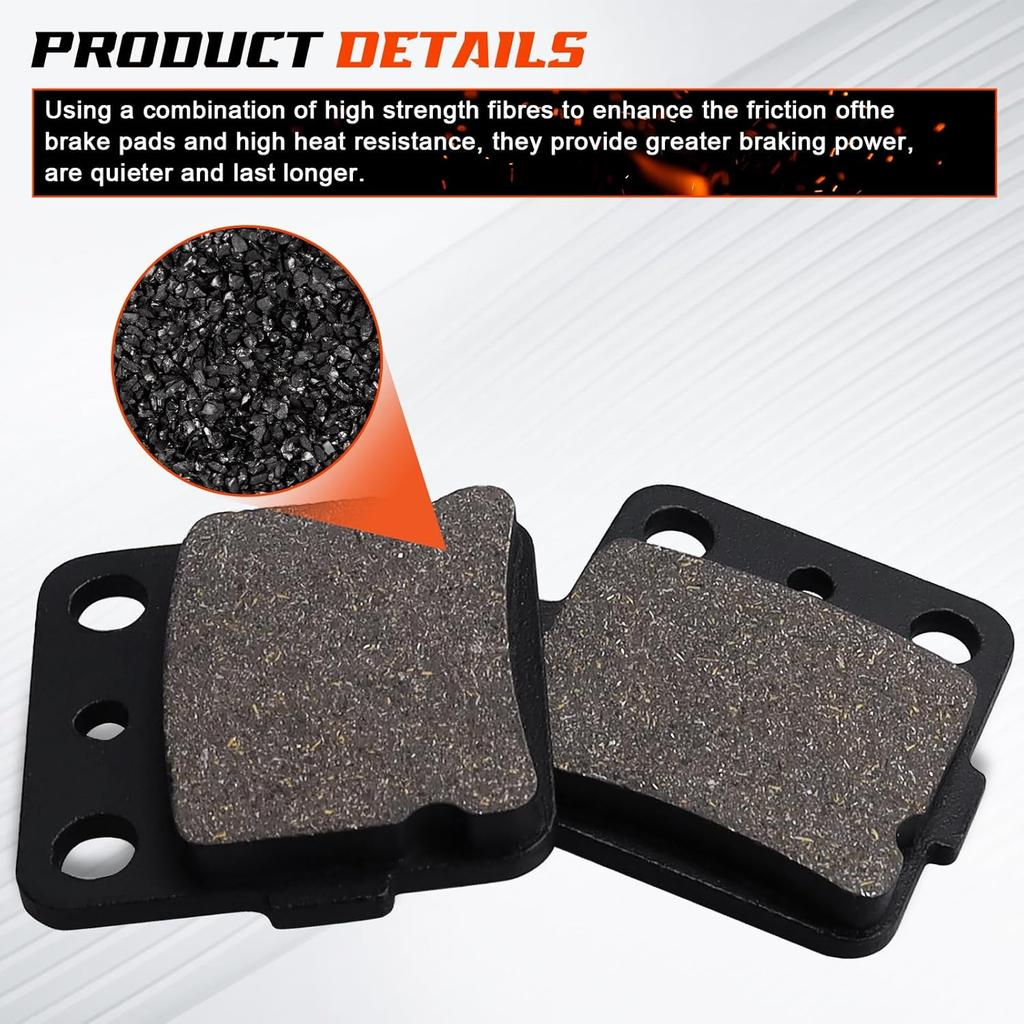 400Ex Brake Pads For Honda TRX400X 2009-2014/TRX400EX Sportrax 400 2001-2008/TRX400EX Fourtrax 1999-2000/TRX300EX Fourtrax 300 1993-2008/TRX250X