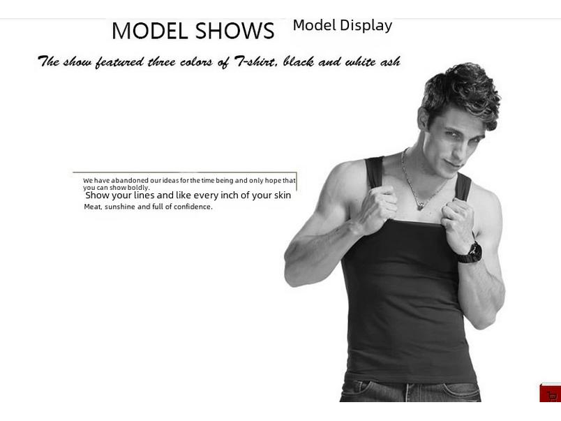 Мужской жилет из хлопка в корейском стиле с квадратным воротником, облегающий, на лето