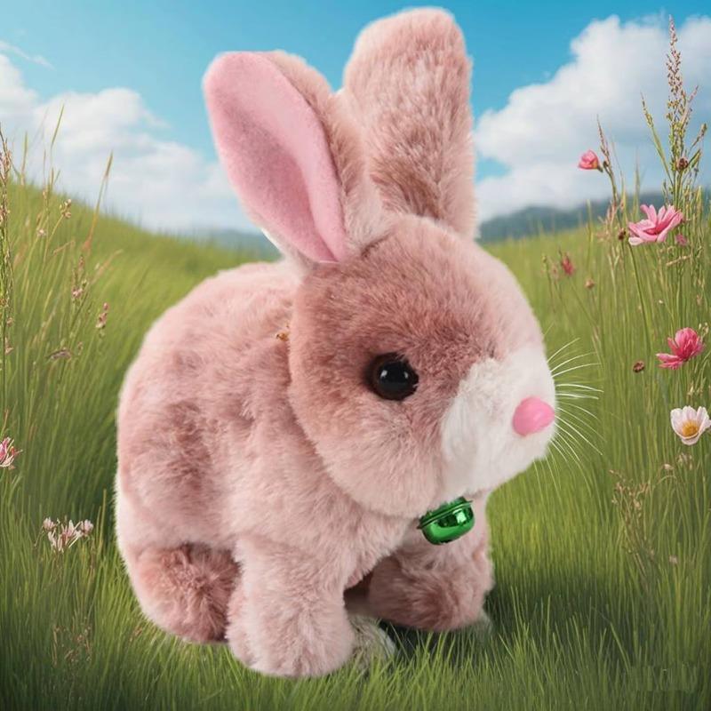 , Мой реалистичный кролик, прыгающий, дергающийся, трясущийся, интерактивный кролик ручной работы, мягкая игрушка для детей, пасхальный подарок