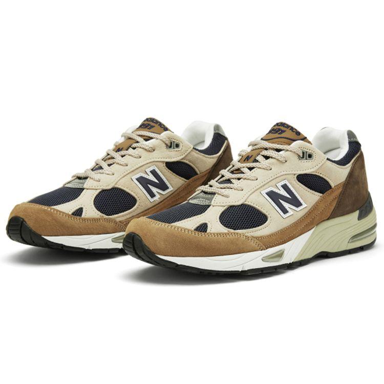 New Balance 991 Сделано в Англии Капучино Мужские кроссовки Коричневые Темно-коричневые Тан M991SBN