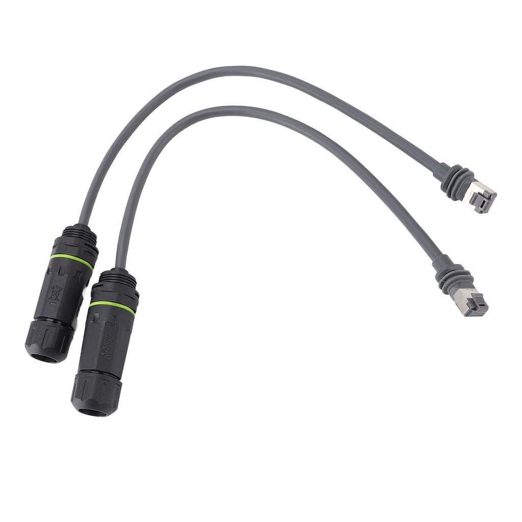 Satellite Cable to RJ45 Connector Waterproof 1200Mbps with Ground Wire Device Satellite Extension Cord to RJ45 Adapter