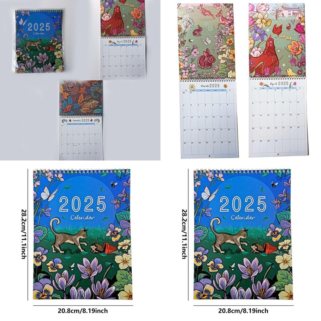 2025 Animal And Nature Calendar Unique Paper Calendar For Students And Professionals Alike