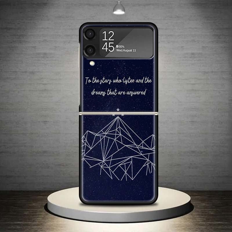 Чехол для телефона A Court of Mist Fury Сары Дж. Маас Для Samsung Galaxy Z Flip 7 6 5 4 3 5G Ударопрочный чехол Z Flip7 Flip6 ZFlip5 Flip3