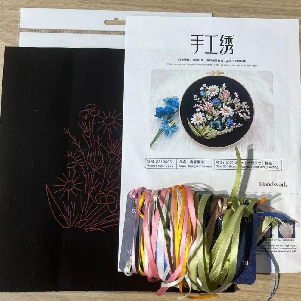 Лента Наборы для вышивания лентами Наборы для вышивания ручной работы Новые наборы для вышивания