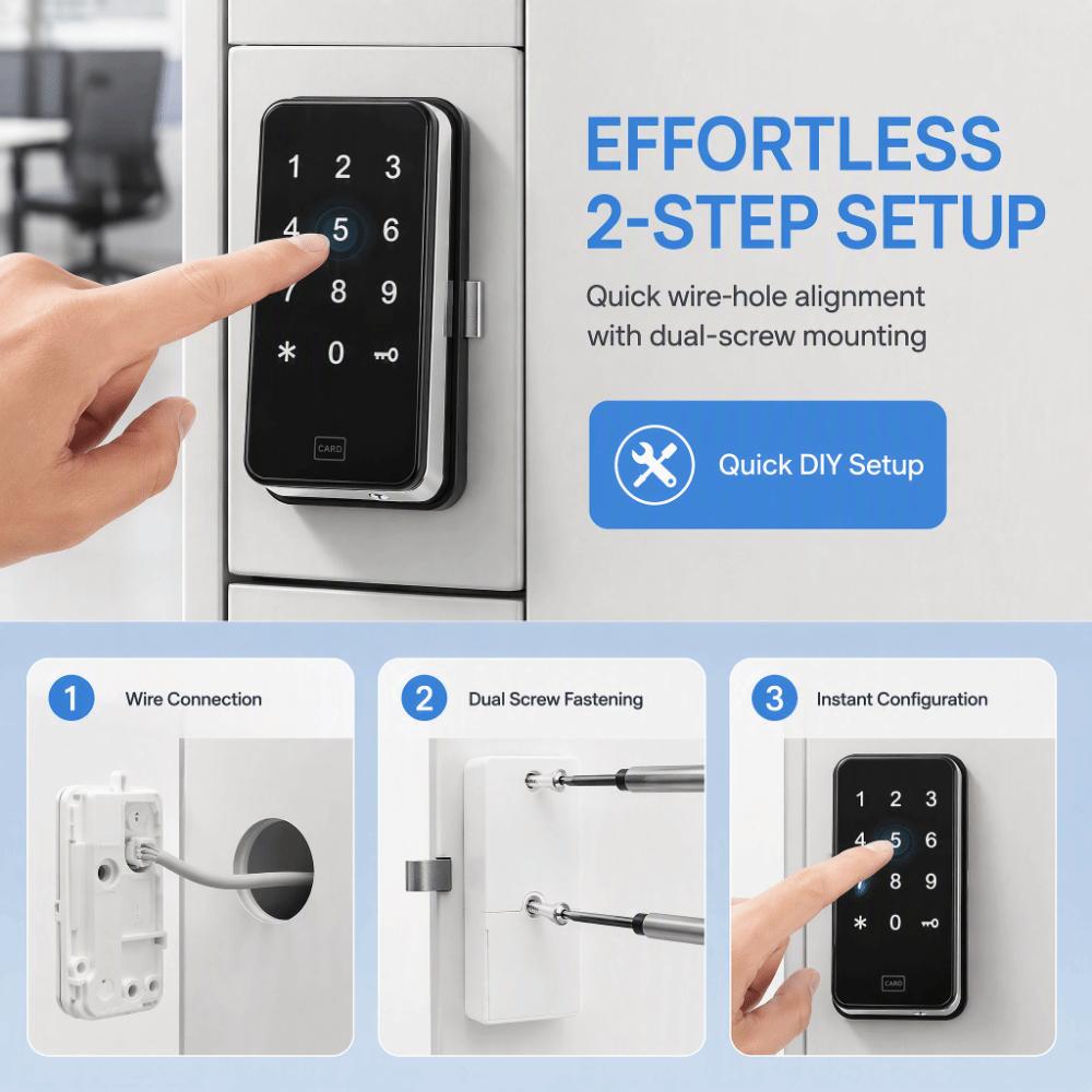 Zinc Alloy Digit Code Combination Cam Lock Keyless Cabinet Coded Lock Coded Lock  Mailbox