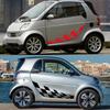 Виниловая наклейка на боковую решетку двери автомобиля для Mercedes Benz Smart Fortwo W453 W451 Автогонки Спорт Декор кузова Наклейка Аксессуары
