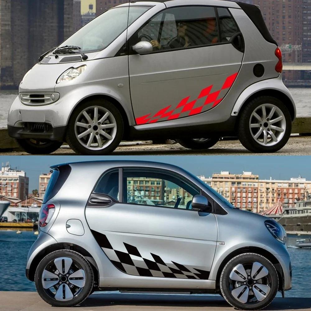 Виниловая наклейка на боковую решетку двери автомобиля для Mercedes Benz Smart Fortwo W453 W451 Автогонки Спорт Декор кузова Наклейка Аксессуары