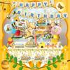 112pcs Cartoon the Birthday Party Decorations Tableware Set - Balloons Backdrop Banners Cups Cake Toppers Napkins etc Party Decorations