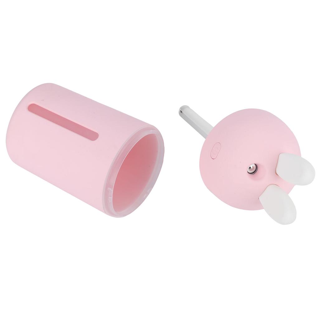 200ml Mini Air Humidifier 3 Hours Timing Ambience Night Light Desktop Humidifier USB PoweredPink