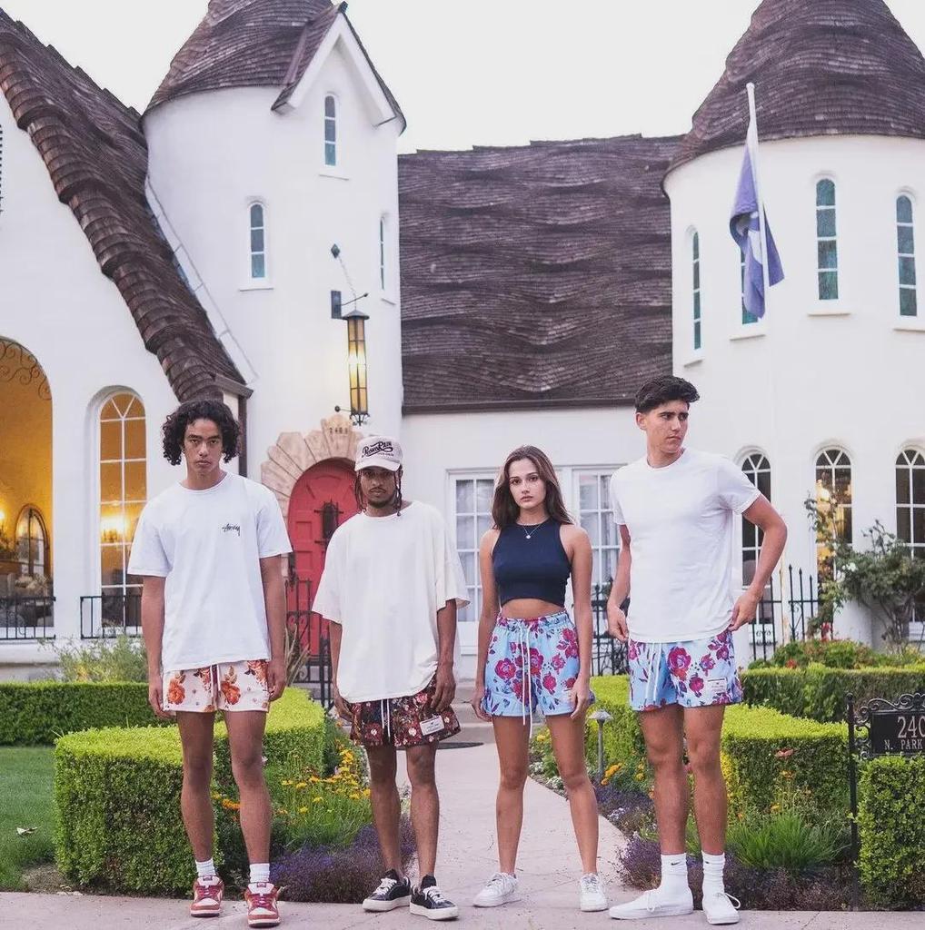 Летние баскетбольные шорты унисекс: Стиль масляной живописи, повседневная сетка, свободный крой, длина до колена