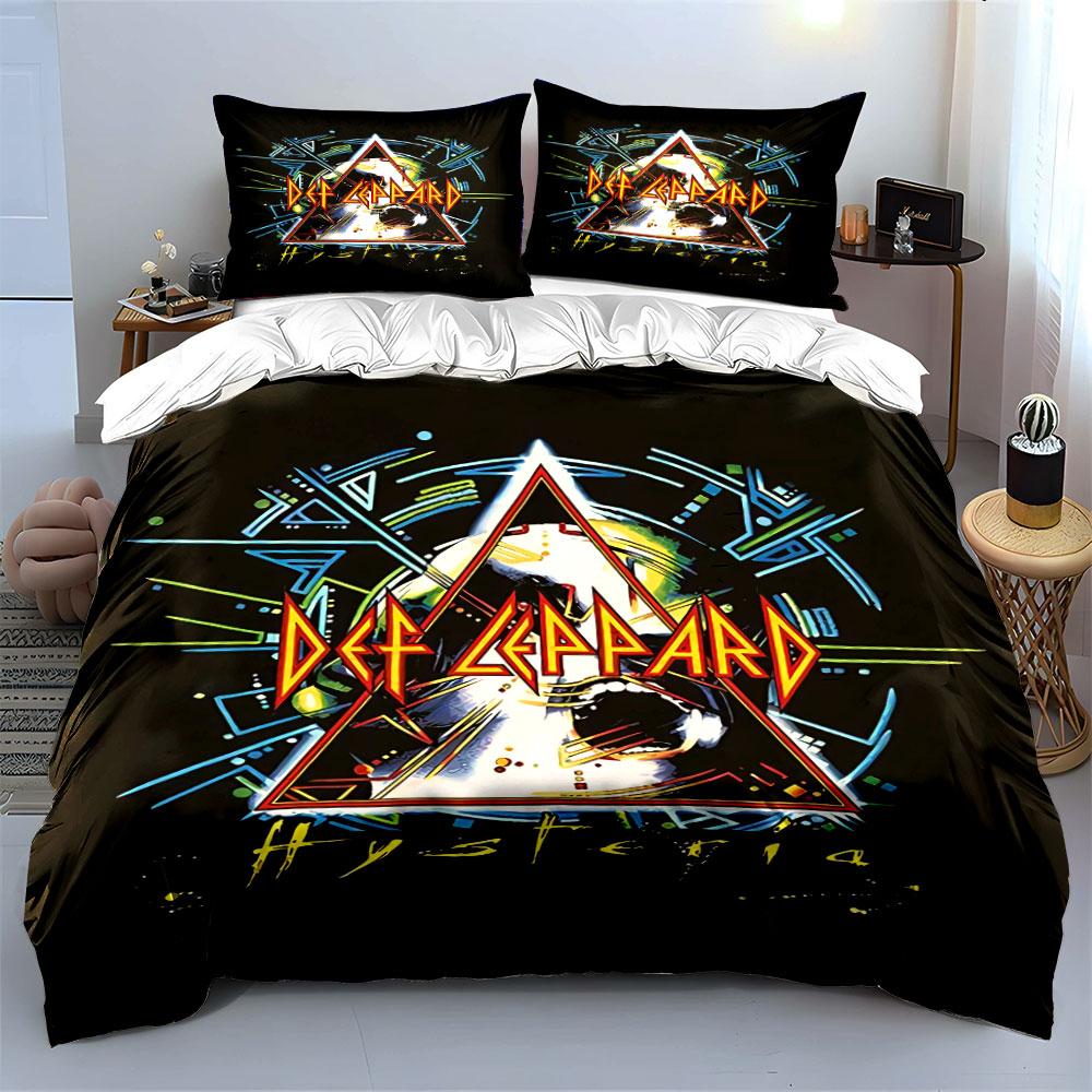 Def Leppard Album Cover Bedding Bedding Duvet Cover Set Duvet Cover Pillowcases (1 * Duvet Cover 2 * Pillowcases, without duvet insert)