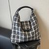 Сумка-тоут большой вместимости в клетку и горошек, женская сумка, новая многоцелевая сумка через плечо, рюкзак